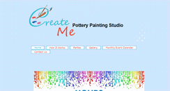 Desktop Screenshot of createmepottery.com