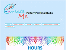 Tablet Screenshot of createmepottery.com